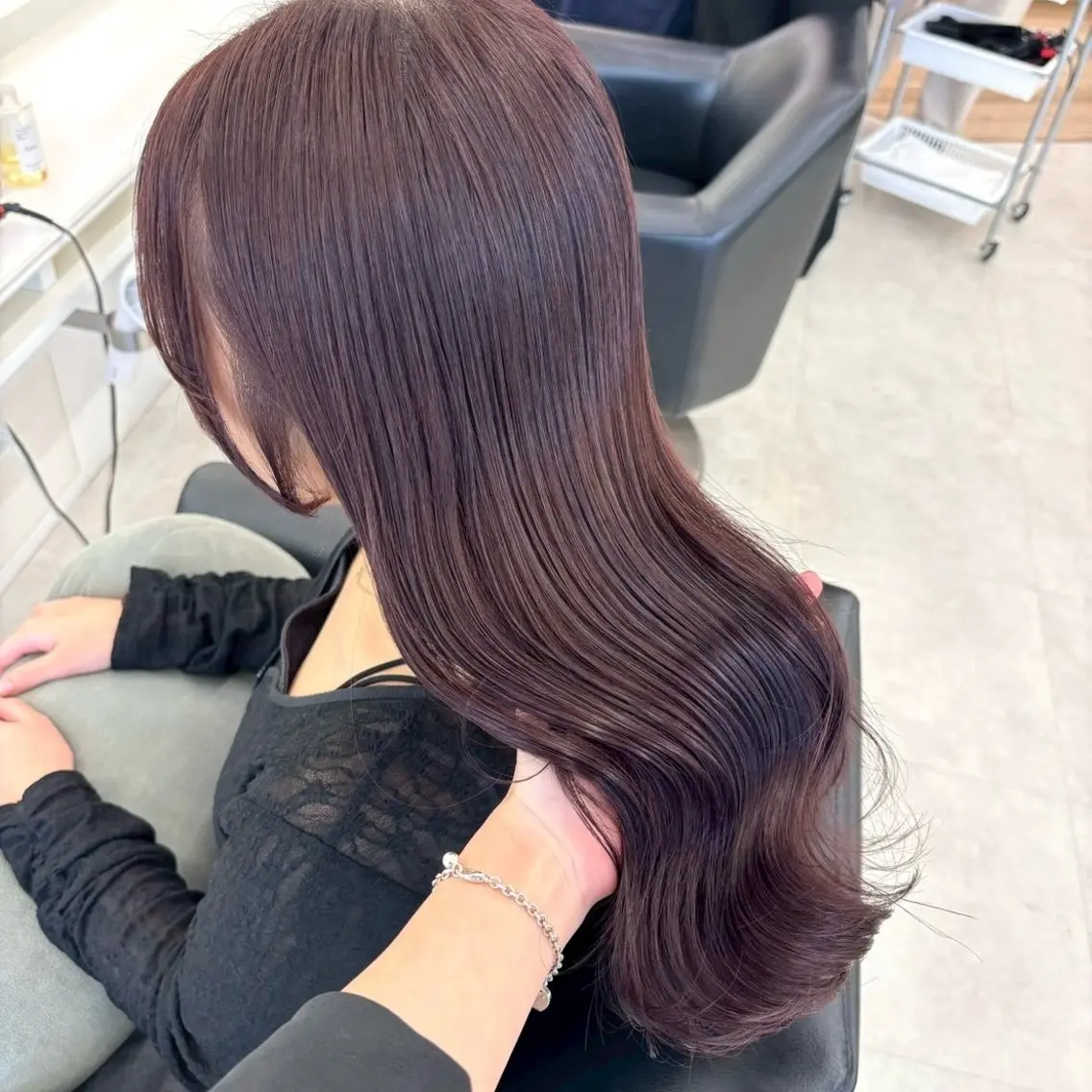 ロング カラー ヘアカラー ParveMix 楠本結菜💟のヘアスタイル