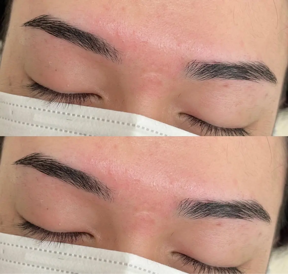 メンズアイブロウWax(メイク付き)メイクなしも可能!の写真