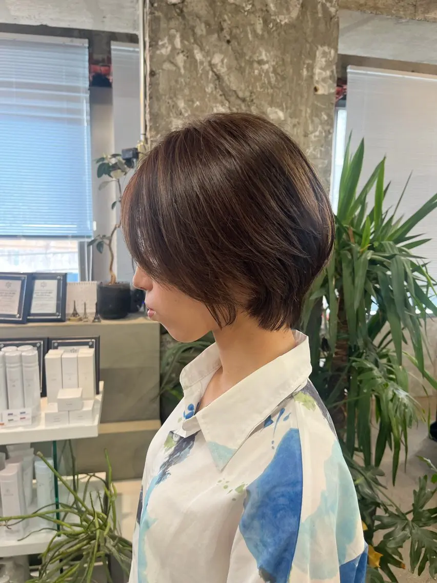 ショート カット ヘアカラー cuore/ みく/艶カラーのヘアスタイル
