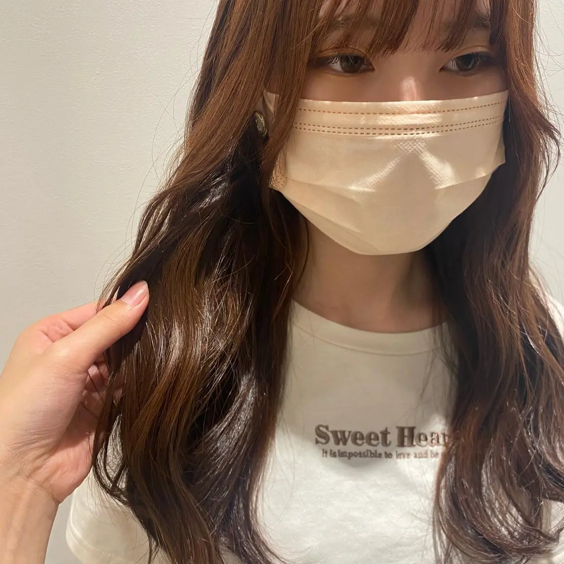 ロング カラー ベージュカラー ピンクカラー ピンクベージュ 🌷Asuka /レイヤーカット🌷のヘアスタイル
