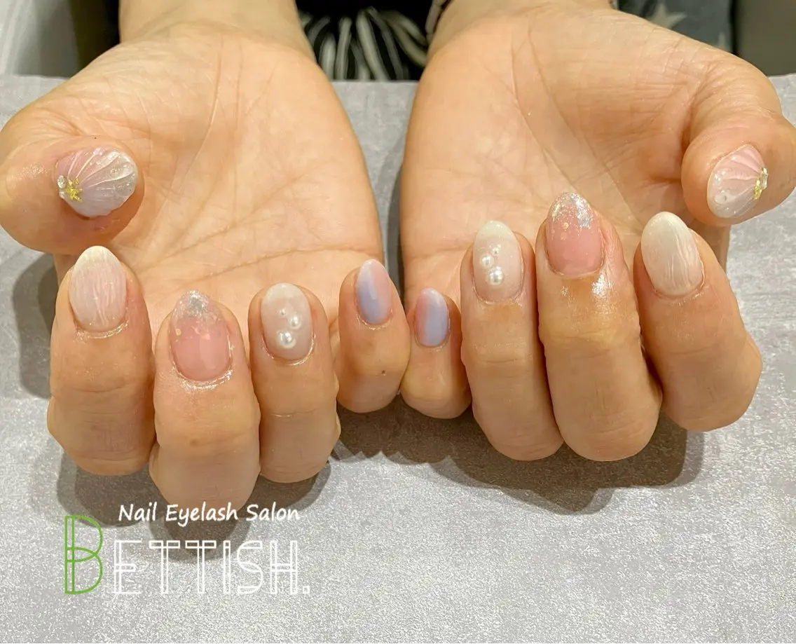 ネイル 夏ネイル ハンドネイル BETTISH. KUMIKO☺︎︎のネイルデザイン