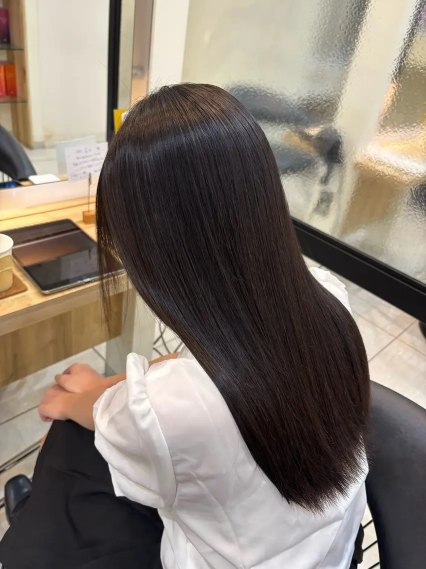 セミロング 縮毛矯正 縮毛矯正 田野倉NEXT店 美髪ニストのヘアスタイル