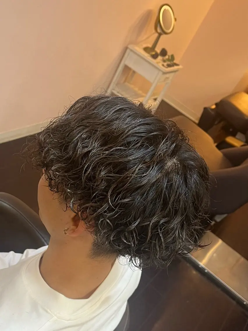 ミディアム パーマ 🌈予約の98%パ ーマ⭕️🌈福本のヘアスタイル