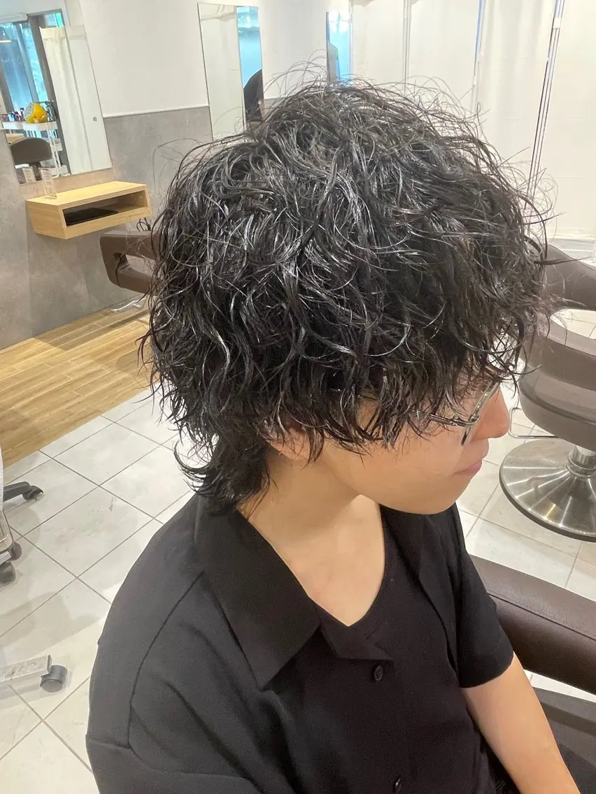 パーマ メンズ メンズパーマ メンズパーマ特化🏅 中村 凌のヘアスタイル