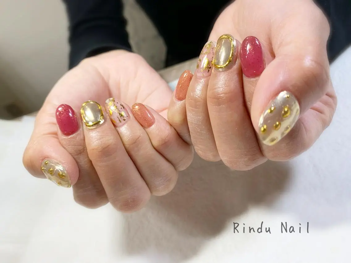 ネイル ニュアンスネイル Rindu Nail 名駅miniのネイルデザイン