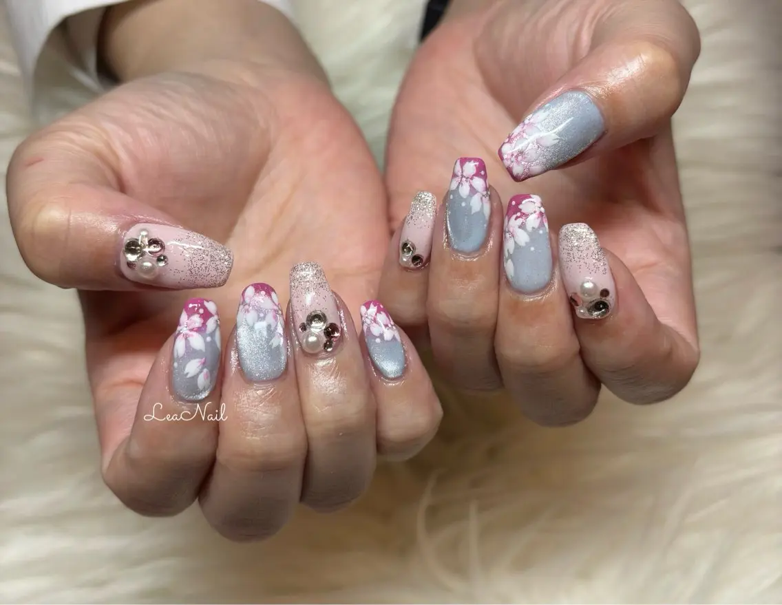 ネイル 桜ネイル Lea Nailのネイルデザイン