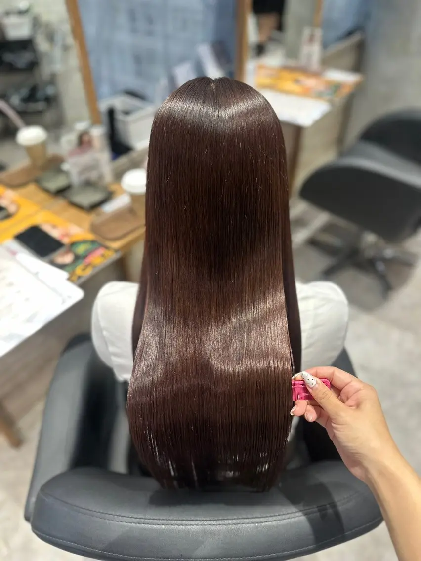 ロング パーマ 縮毛矯正 LUPI byLee MIUのヘアスタイル