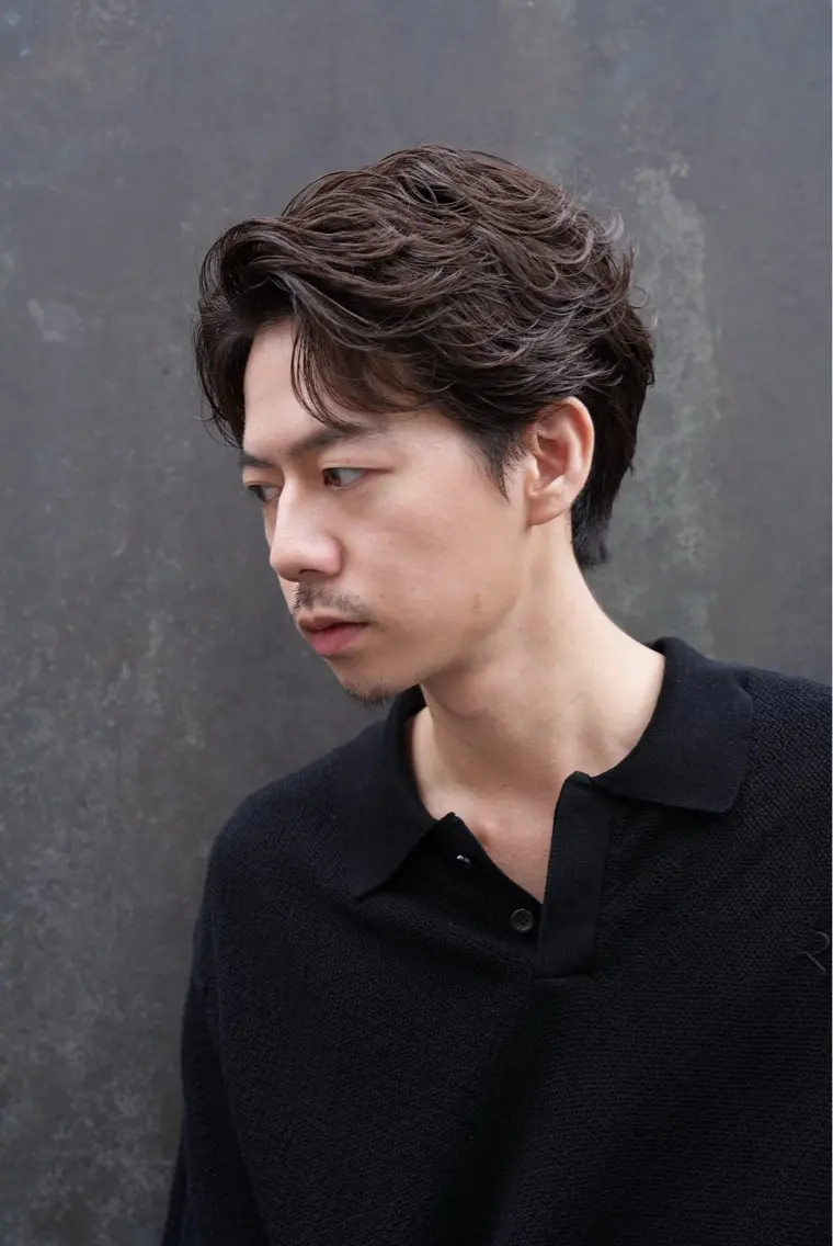 パーマ メンズ カット パーマ 安藤幹人 メンズパーマのヘアスタイル
