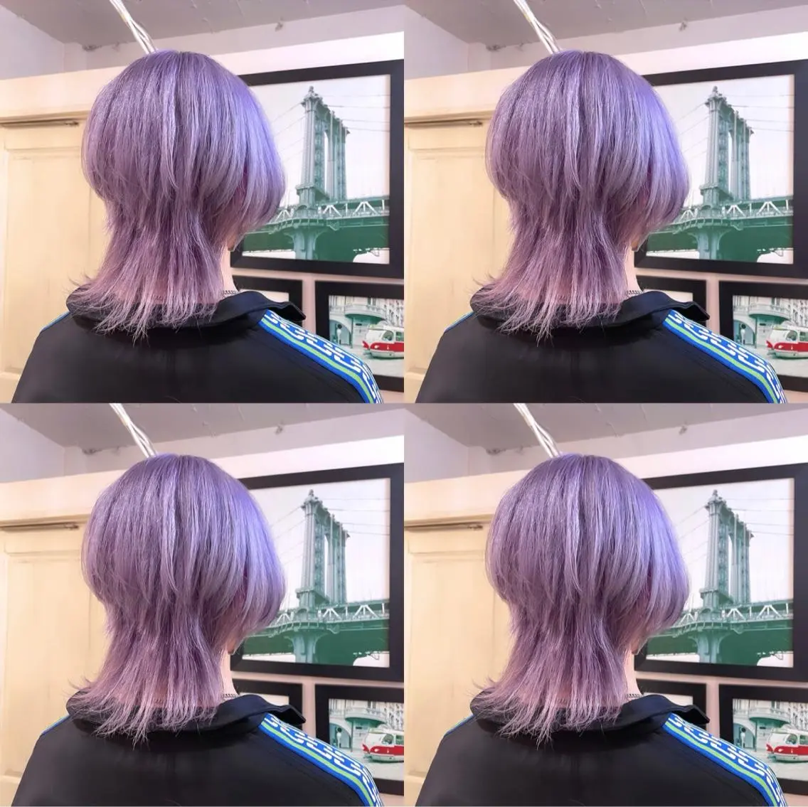 ミディアム カラー メンズ ラベンダーカラー 🌟トップデザイナー 高橋🌟のヘアスタイル