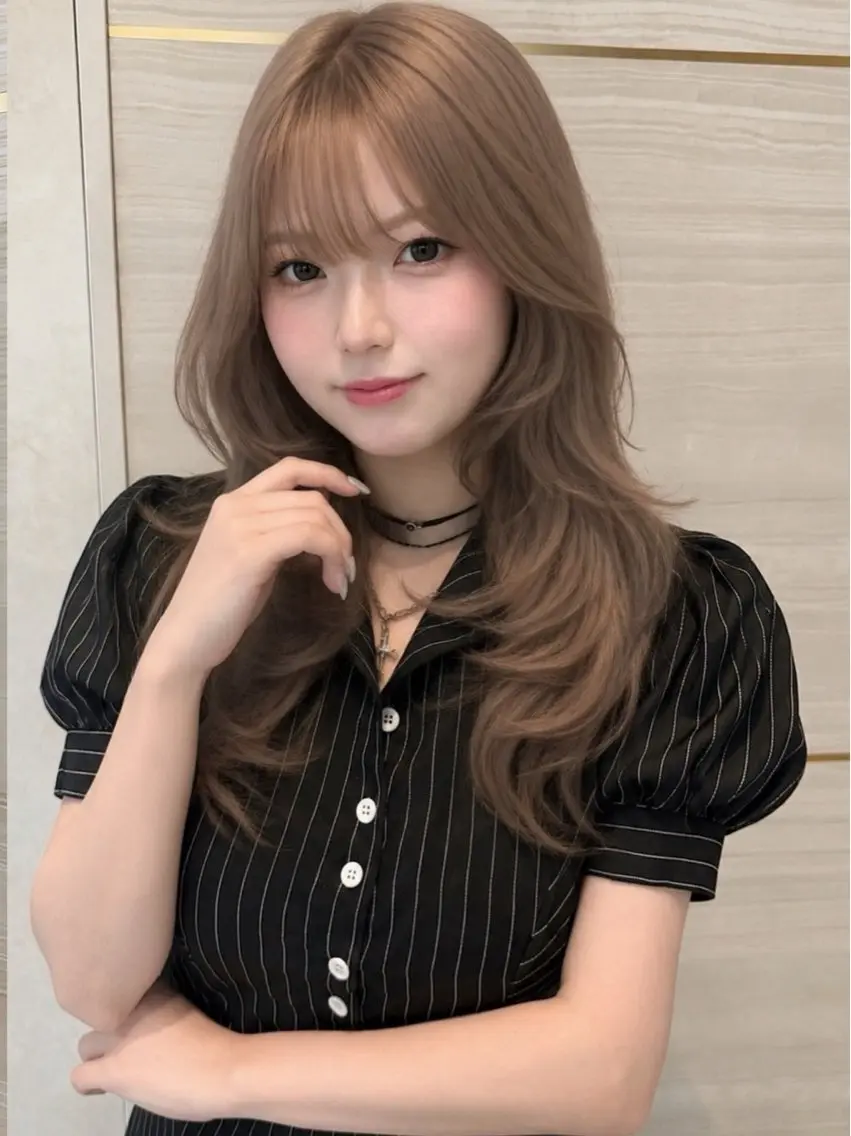 ロング カラー ヘアカラー トリートメント 🎀りな🎀透明感 カラー特化大宮のヘアスタイル