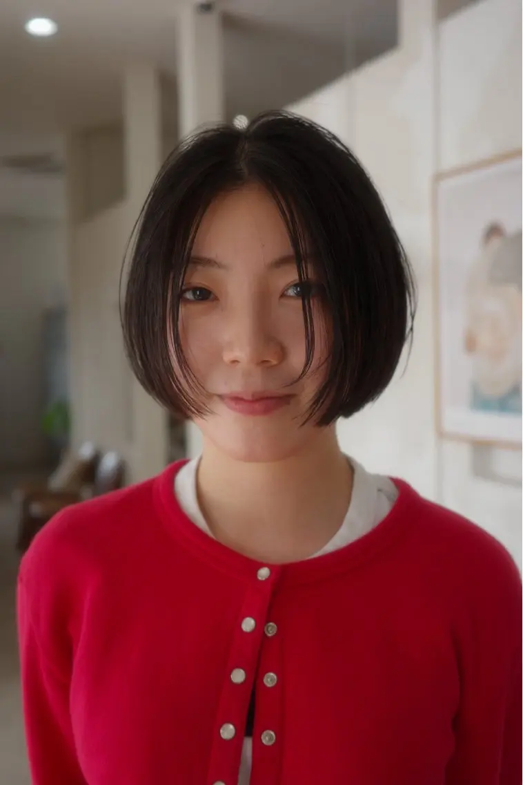 ショート カット ヘアカラー トリートメント 井上 詩響のヘアスタイル