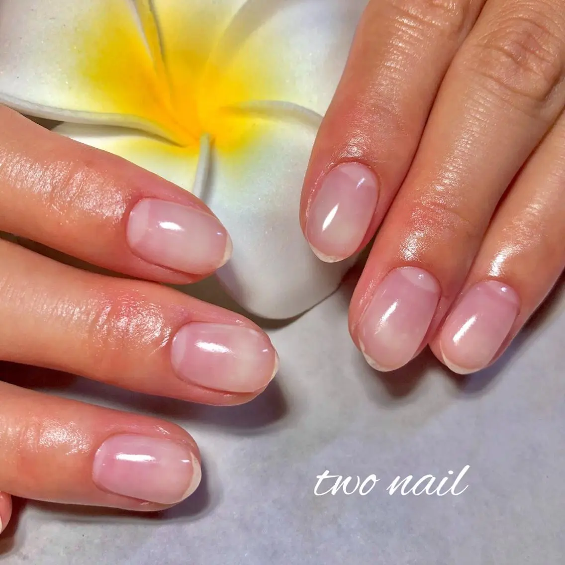 ネイル クリアネイル フットネイル ハート ハンドネイル two nailのネイルデザイン