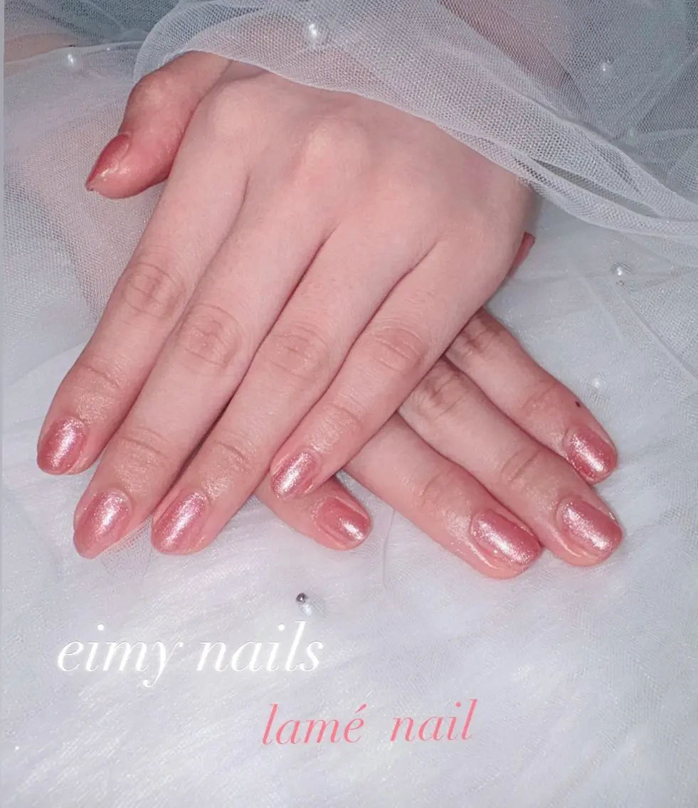 ネイル フラッシュネイル ラメ(グリッター) ワンカラーネイル ハンドネイル eimy nails♡のネイルデザイン