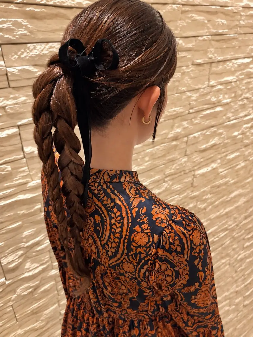 ヘアアレンジ ヘアセット 藤嶋 恭子のヘアスタイル