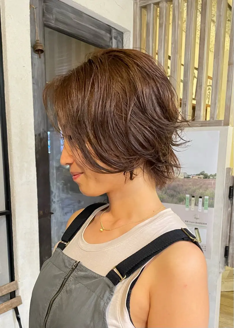 カラー パーマ カット パーマ 渡部 仁のヘアスタイル