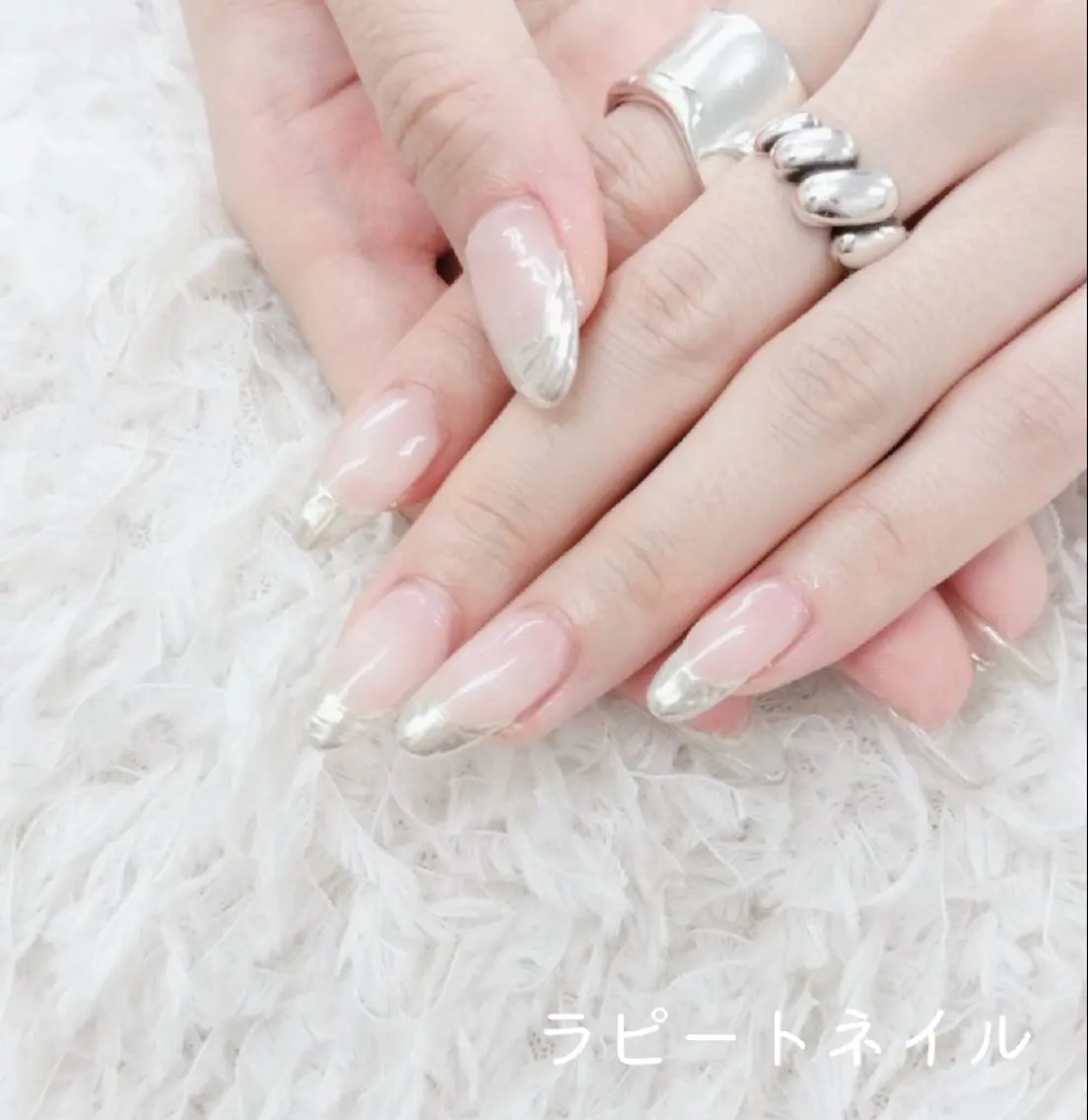 ネイル フレンチネイル ミラーネイル ラピートネイル 美佳のネイルデザイン