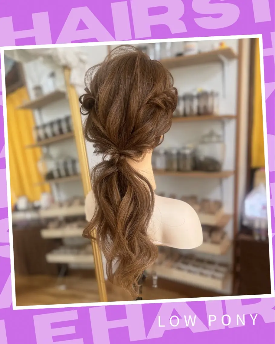 セミロング ヘアアレンジ ハーフアップ Yamauchi natsumiのヘアスタイル