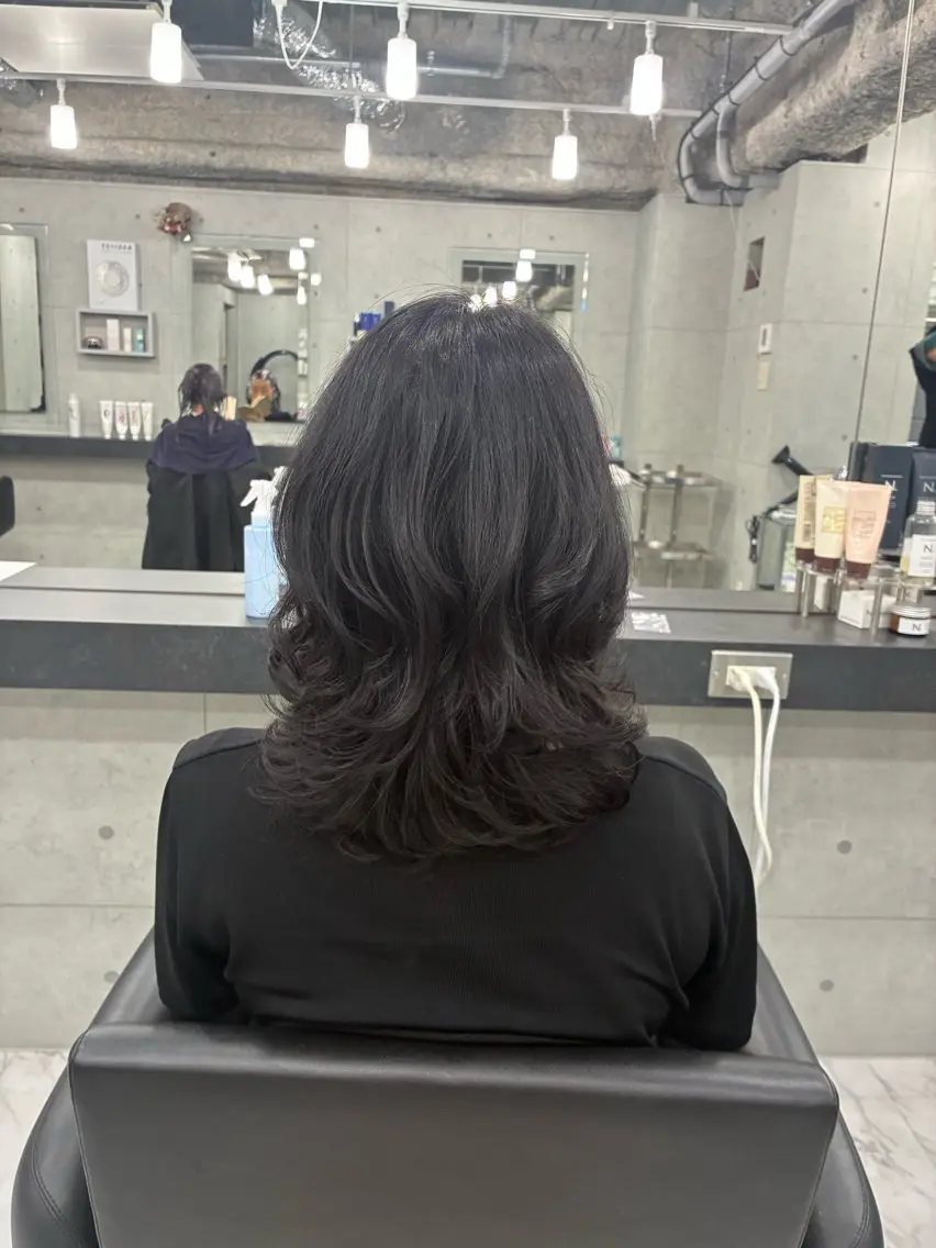 ミディアム カラー カット ヘアカラー トリートメント Endearing 🌟銀座のヘアスタイル