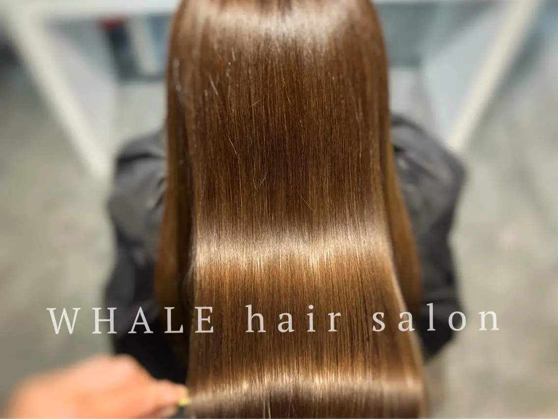 セミロング 縮毛矯正 WHALE hair × beautyのヘアスタイル
