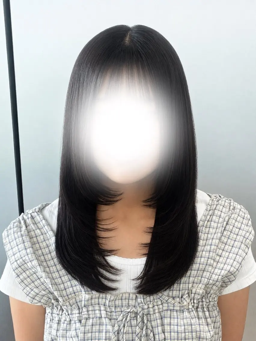 ロング カラー カット ヘアカラー トリートメント ミルクティーベージュ / 暖色カラー/麻帆のヘアスタイル