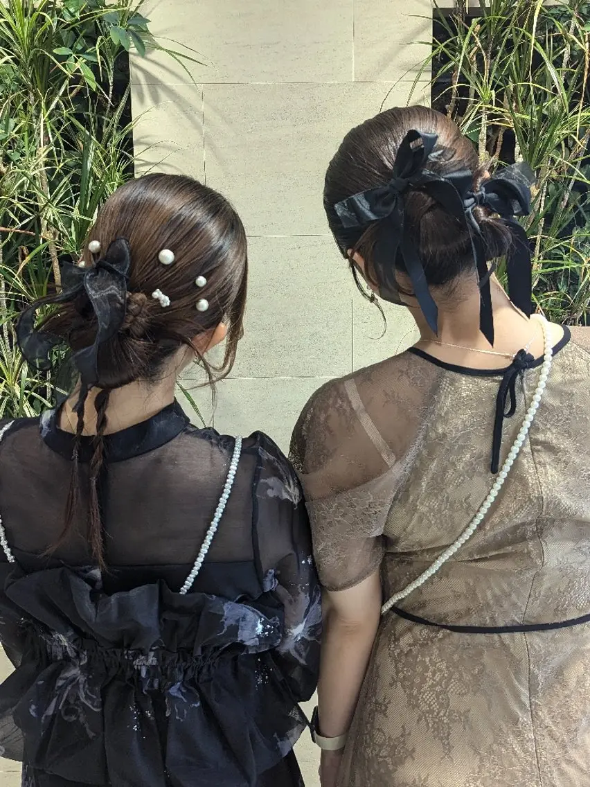 お友達とお二人様で!🌷お呼ばれヘアセット🌷(早朝料金あり)の写真