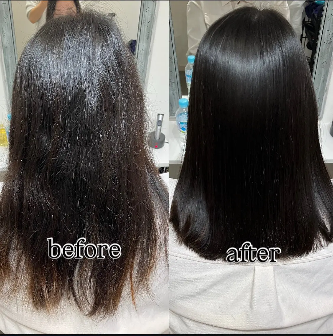 セミロング 髪質改善 moriのヘアスタイル