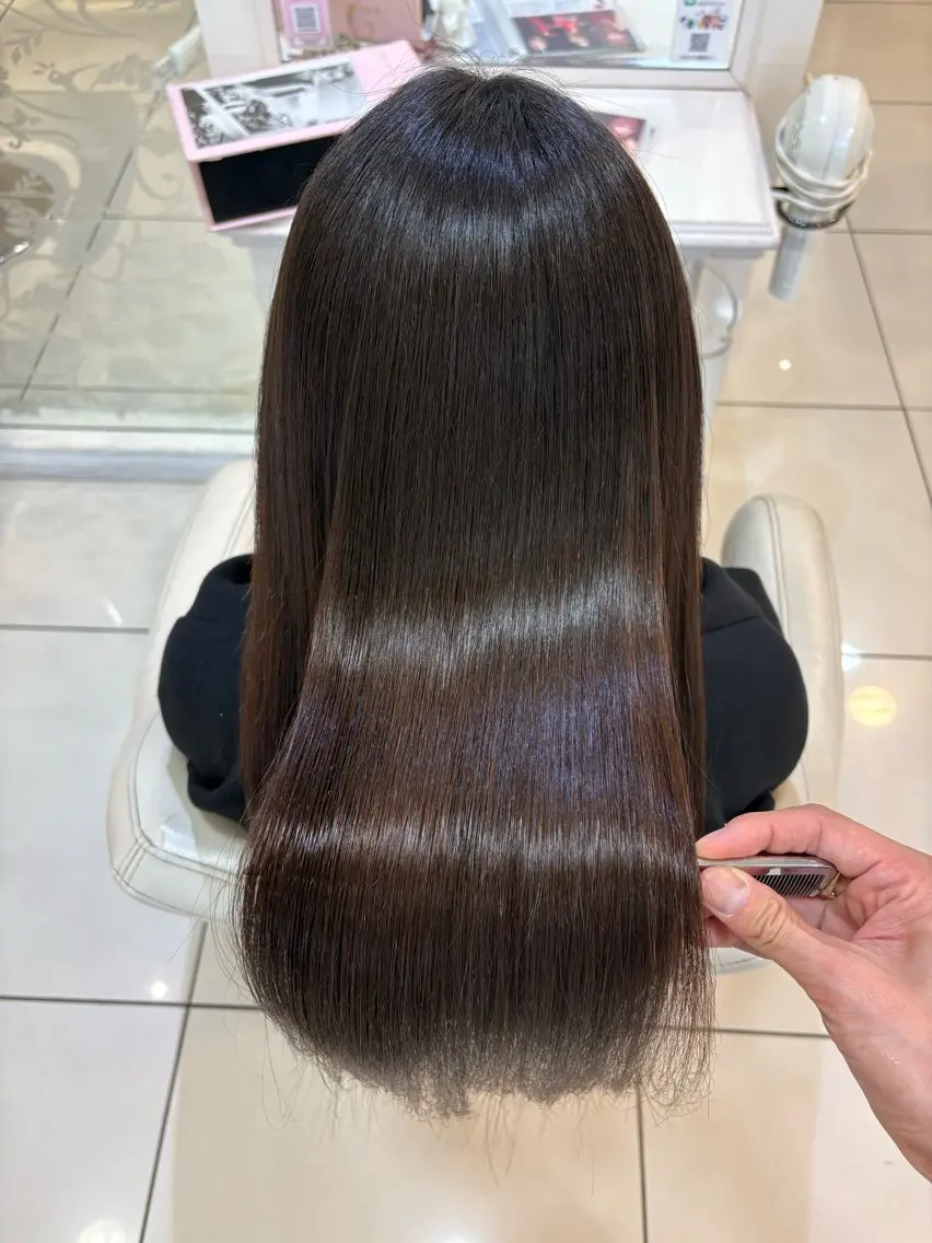 セミロング 縮毛矯正 カット 縮毛矯正 トリートメント 高橋 佑のヘアスタイル
