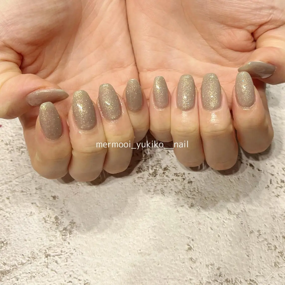 ネイル アートネイル ロングネイル オフィスネイル ワンカラーネイル シンプルネイル mermooi nailのネイルデザイン