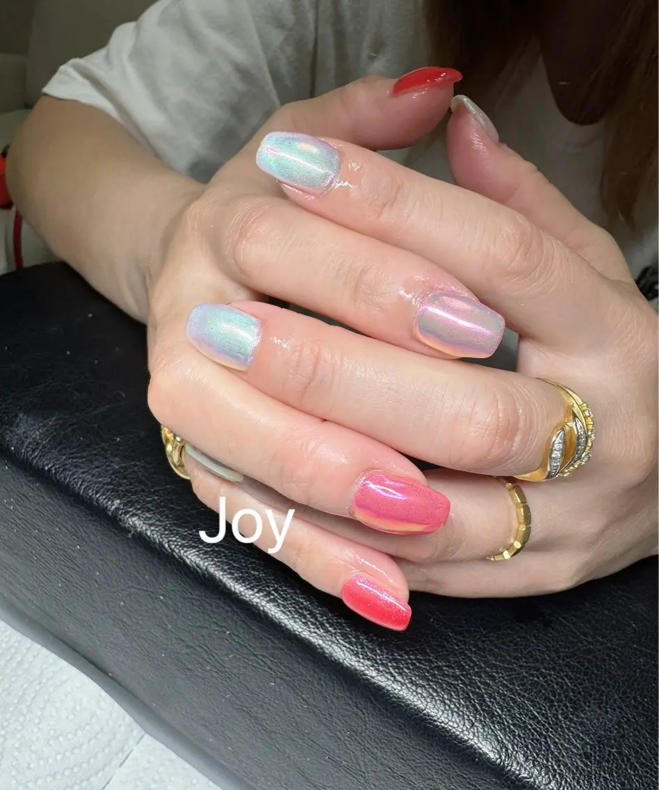 ネイル オーロラネイル ジェルネイル シンプルネイル Nail Salon JOYのネイルデザイン