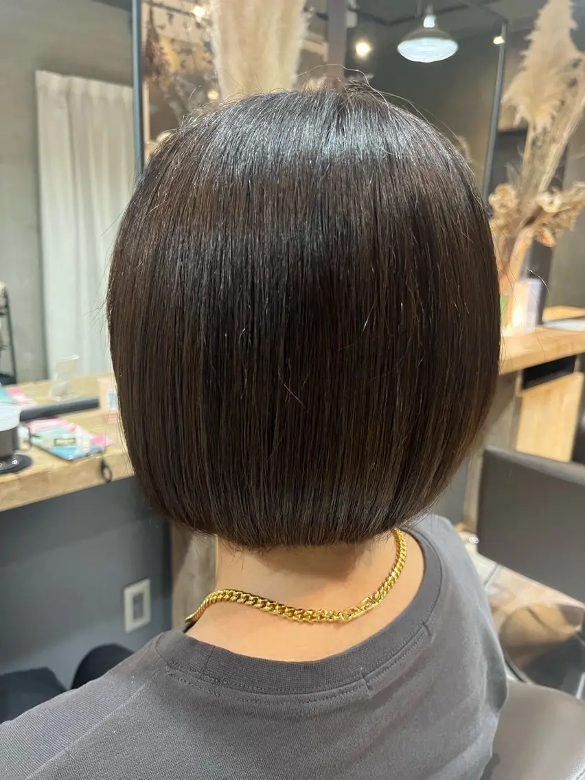 ミディアム ボブ 暖色*ベージュ *くらたあやかのヘアスタイル