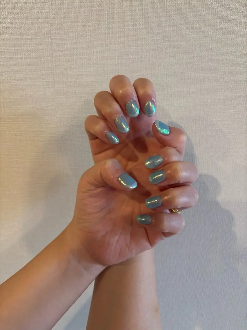 ネイル フレンチネイル ミラーネイル m. Yumikoのネイルデザイン