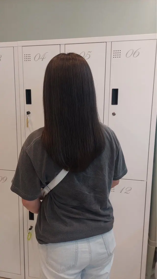 ミディアム カラー Agu hair 浅原 心のヘアスタイル