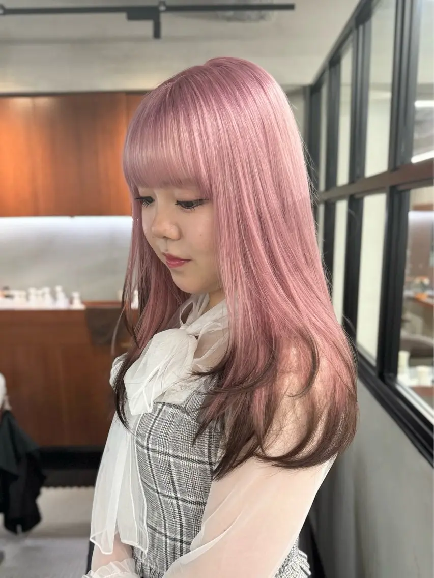 ロング カラー アッシュ ベージュカラー ブリーチ ブロンド ブラウンカラー カット ヘアカラー トリートメント ブリーチ ハイトーン 特化🌈フジタハルキのヘアスタイル