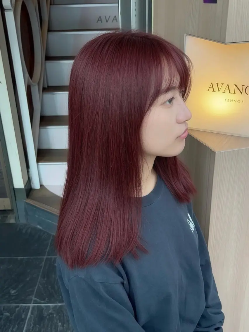 セミロング カット ヘアカラー 【ブリーチなし Wカラー】園田圭真のヘアスタイル