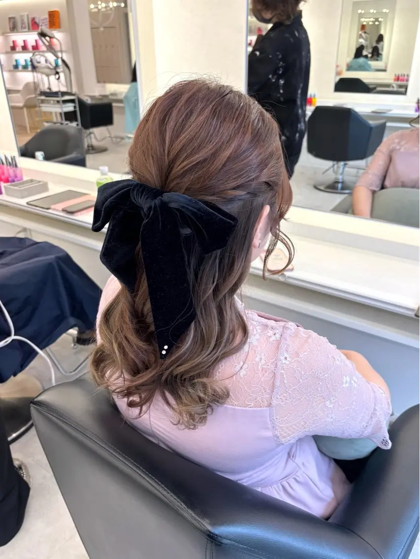 セミロング ヘアアレンジ カット ヘアカラー ParveMix‎‎ ‎🤍加藤理沙のヘアスタイル