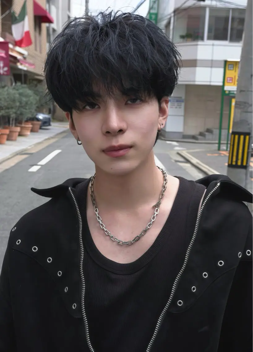 ショート パーマ 湖城 恵吾のヘアスタイル