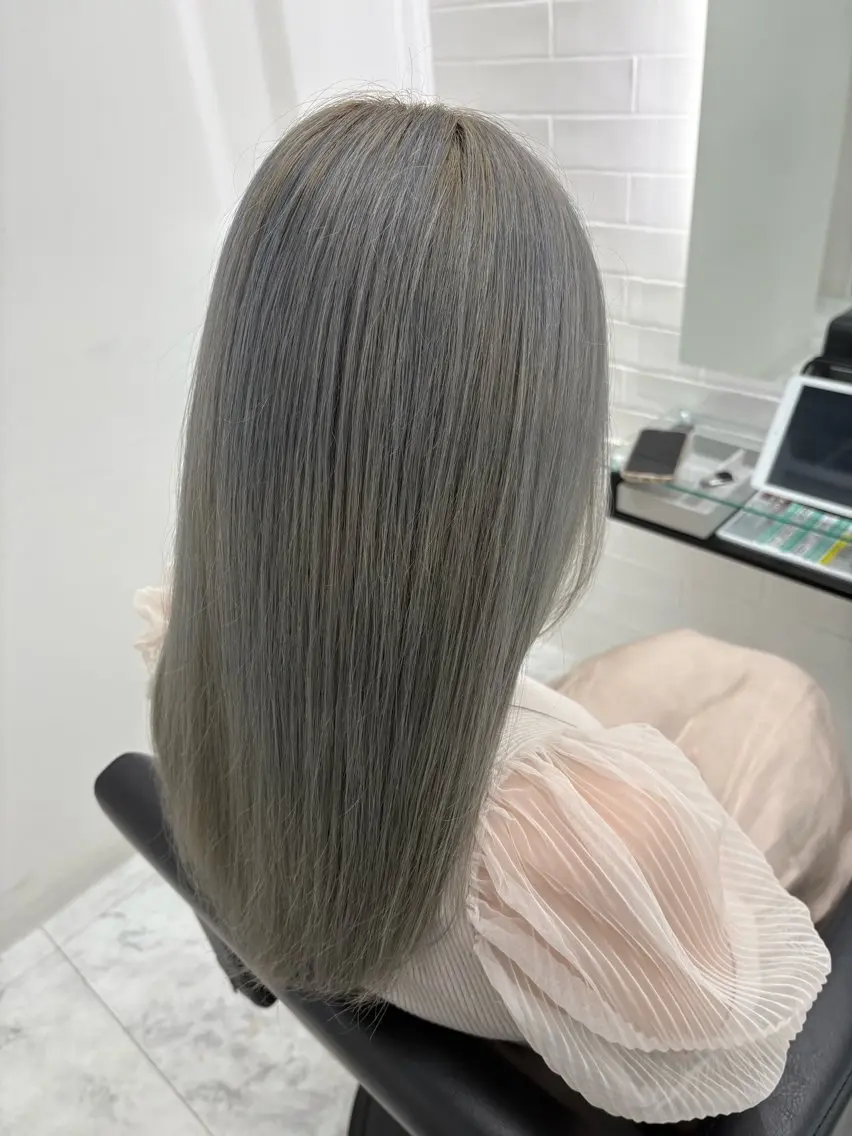 ロング カット ヘアカラー トリートメント 髪質改善サロン🫧 セキチサトのヘアスタイル
