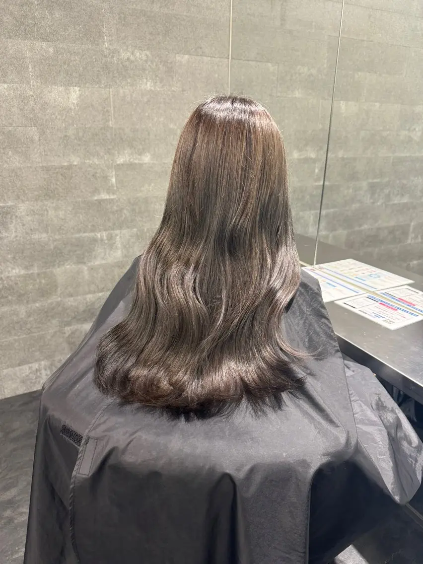 カラー ブラウンカラー ヘアカラー 透明感カラー🤍/ 韓国ヘア🎀めいのヘアスタイル