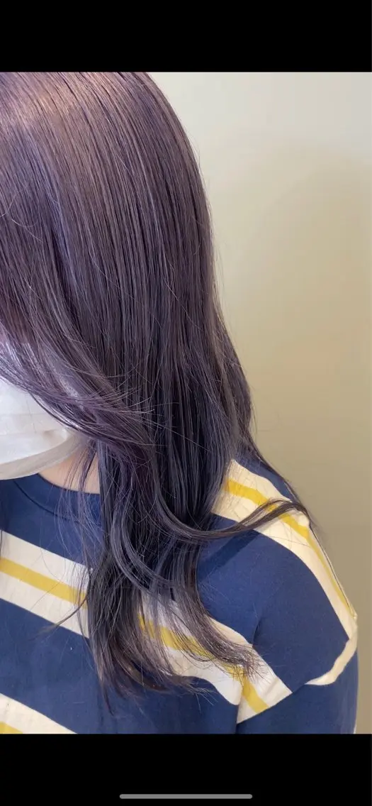 セミロング カラー ラベンダーカラー 磯田冬弥/ ブリーチメニューのヘアスタイル