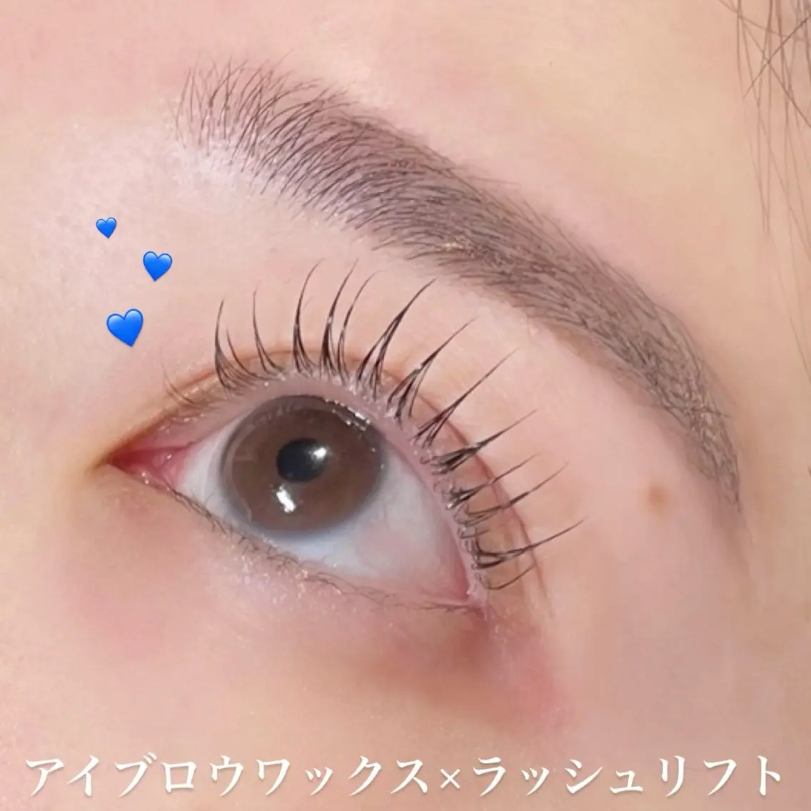 アイブロウWAX＋まつげパーマの写真