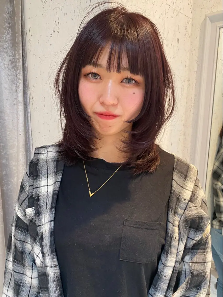 ミディアム カラー カット ヘアカラー トリートメント mai / linoah˚✧のヘアスタイル