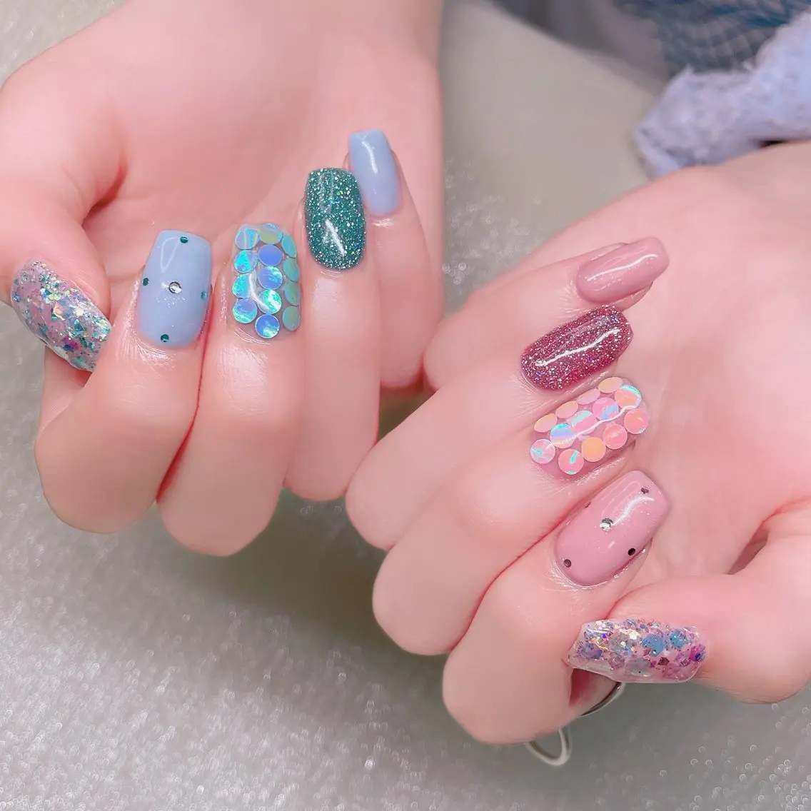 ネイル 長さ出し ハンドネイル Nailist suzuのネイルデザイン