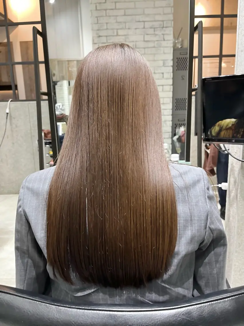 ロング カット ヘアカラー トリートメント 🌈外国風ハイライト こうたろうのヘアスタイル