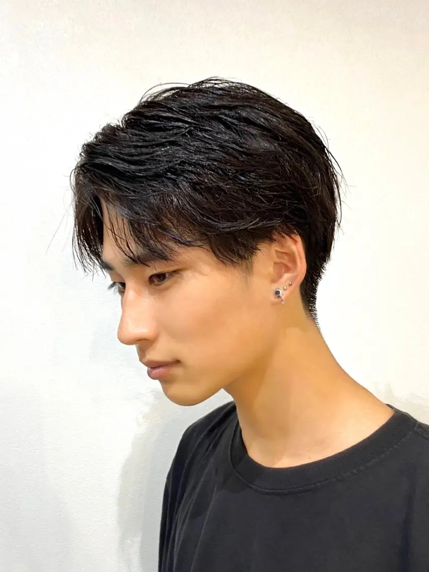 ショート カット パーマ トリートメント yoshimi men's限定のヘアスタイル