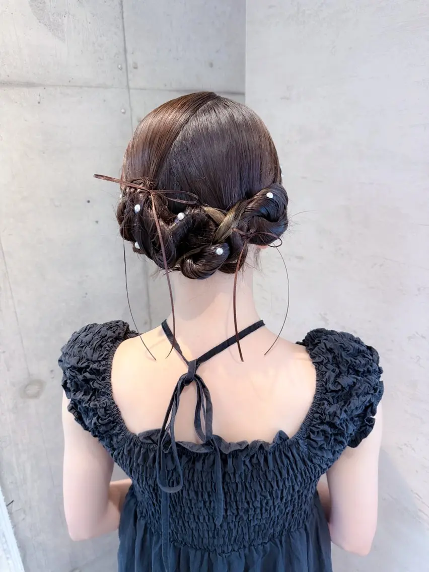 ヘアアレンジ ヘアセット はやしほのか| マンツーマン美容師のヘアスタイル