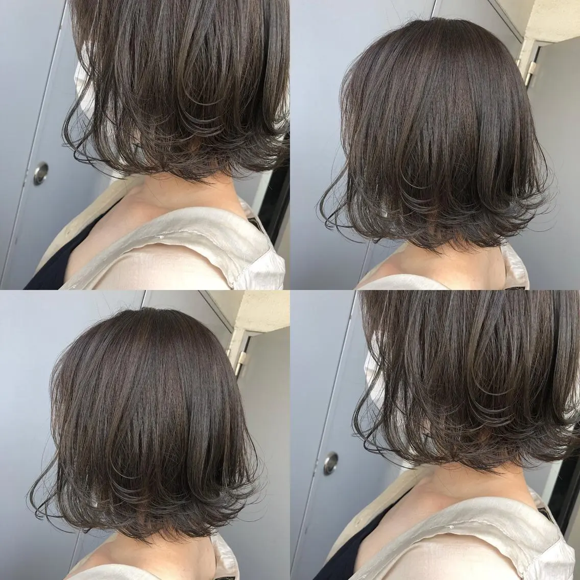 ミディアム カラー カット ヘアカラー トリートメント ヘッドスパ レイヤーカット 韓国ヘアayameのヘアスタイル
