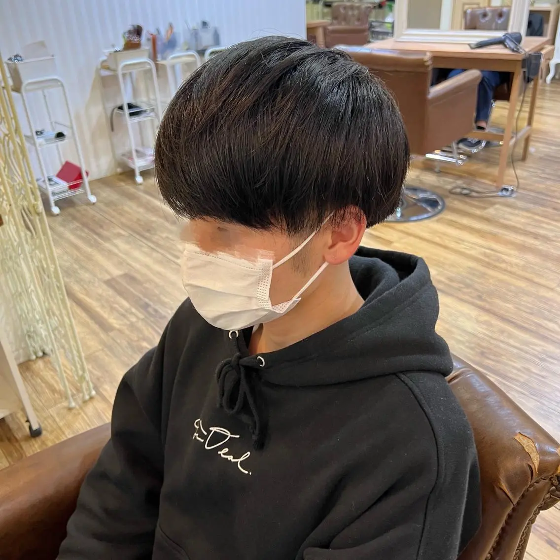 カラー パーマ メンズ マッシュ 染矢 優希のヘアスタイル