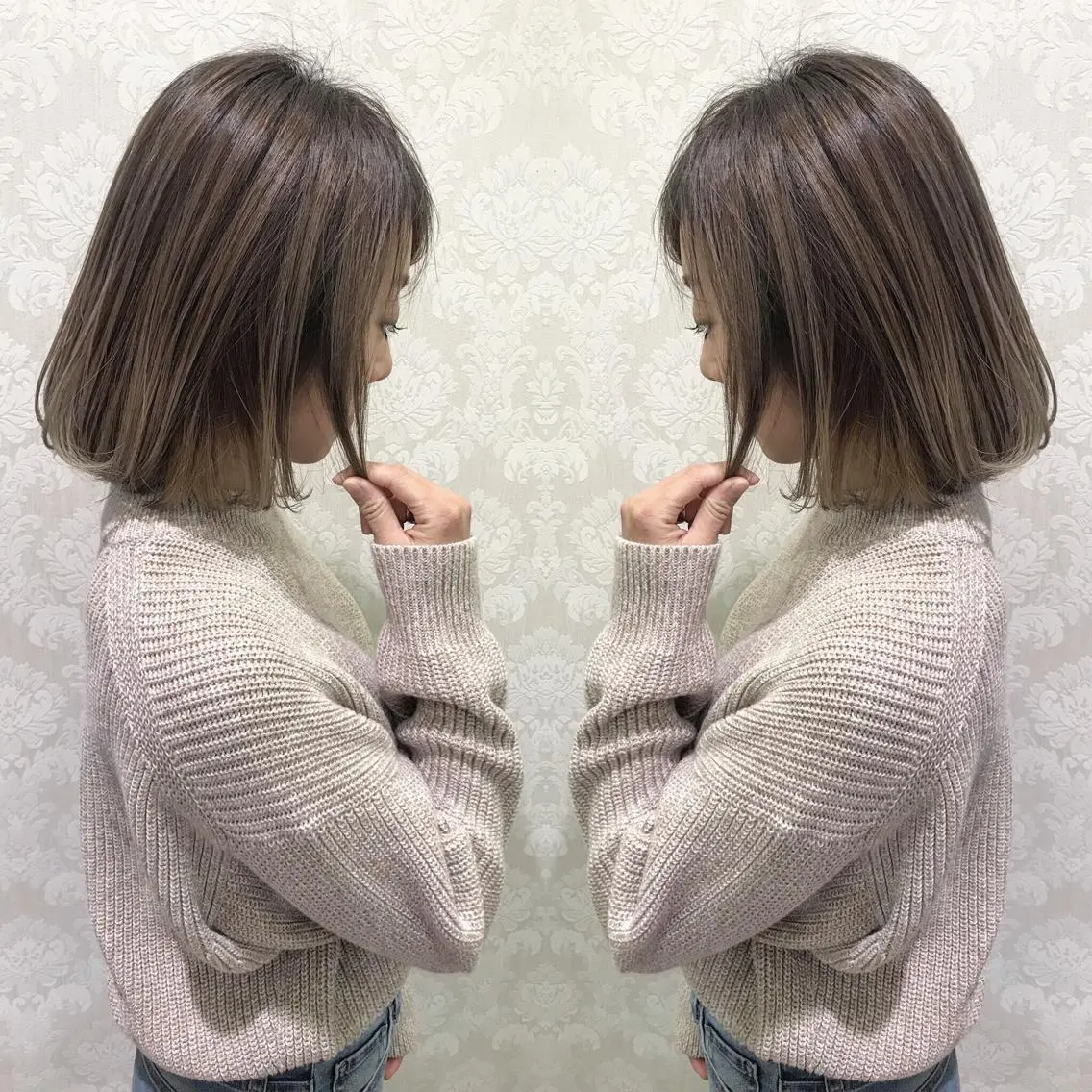 ミディアム カラー EARTH石巻店 尾形  裕のヘアスタイル