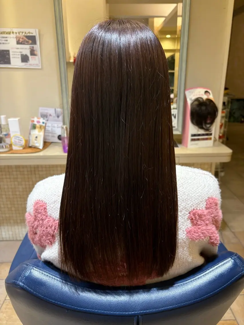 ロング カラー ラベンダーカラー トリートメント 藤本 早耶のヘアスタイル