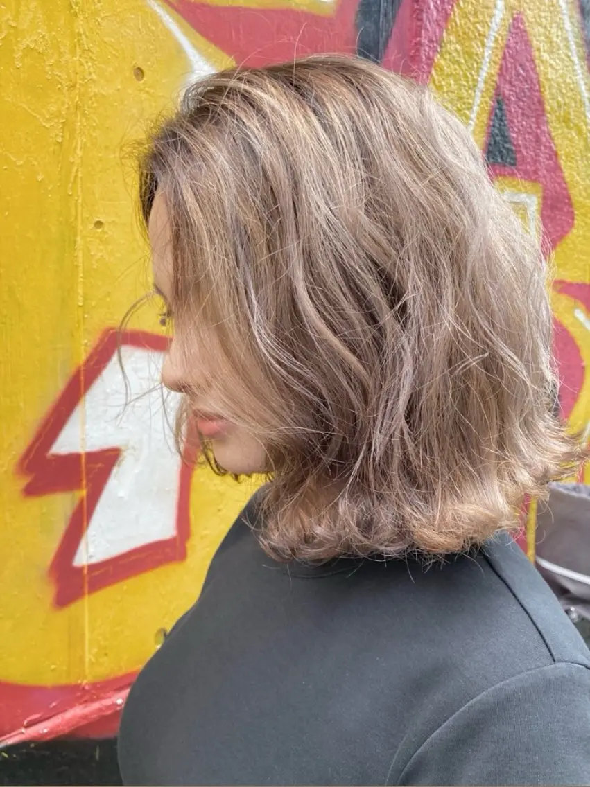 ミディアム カラー パーマ ヘアアレンジ メンズ キッズ ハーフアップ 子どものヘアアレンジ ミディアムパーマ メンズバレイヤージュ メンズブリーチ カット ヘアカラー トリートメント ヘッドスパ ヘアセット kotona 🤍miuraのヘアスタイル